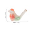 SAFIGLE 6PCS Ceramic Bird Whistle Water Bird Call Whistle Water