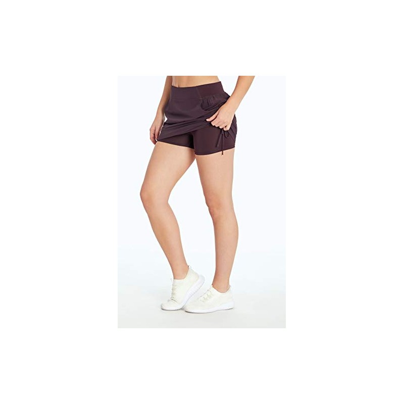 Marika Chelsea - Falda elástica con Bolsillo para Mujer, Ciruela