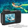 4K 65MP Underwater Camera Autofocus 2.88in 1.44in Dual Screen 2500mAh