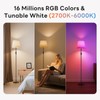 VARICART Smart Floor Lamp with RGBCW Color Change Bulb, Compatible