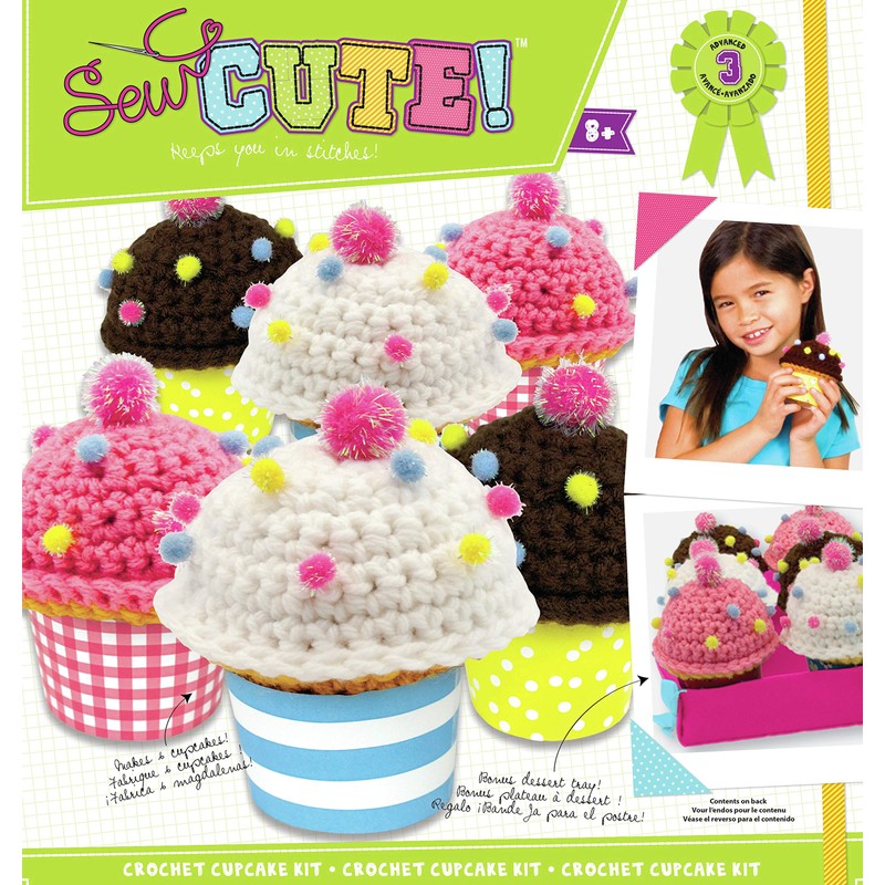 ColorBok SC Bakery Cupcakes - Kit de ganchillo, multicolor