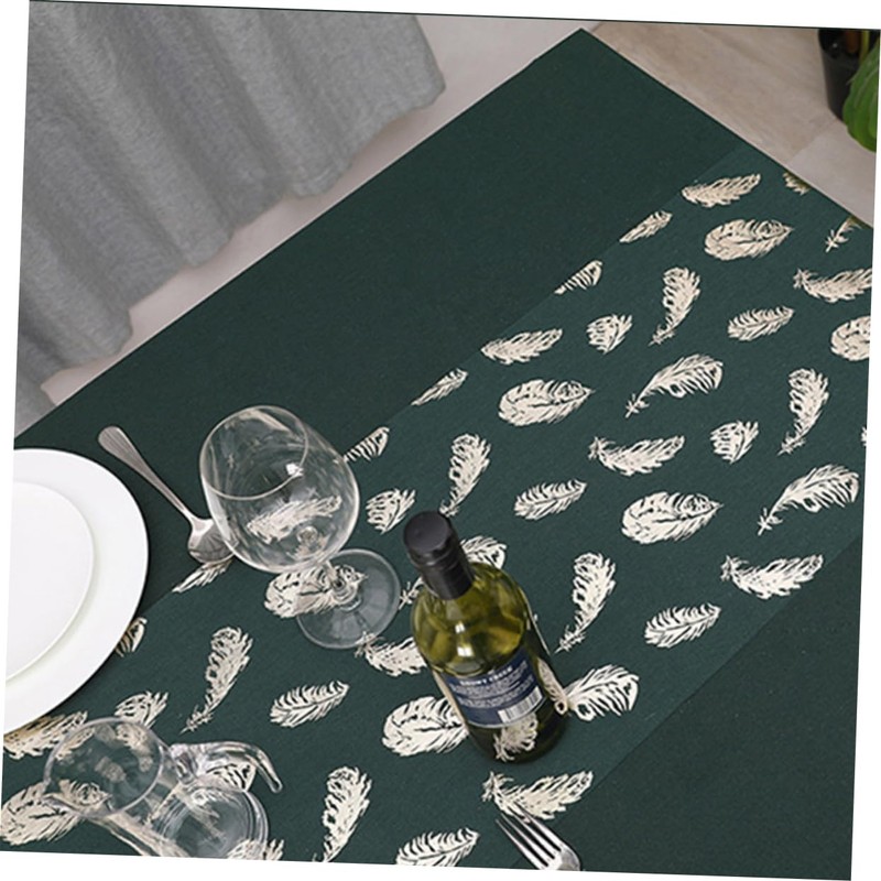 CIYODO Pattern Table Cloth Gold Stamping Cotton Linen Tablecloth for