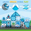 cossy Magnetic Tiles Police Set, Magnetiles with Policeman, Magnetic Tiles