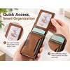 PU Leather Card Holder Wallet for Men – Automatic Pop-Up