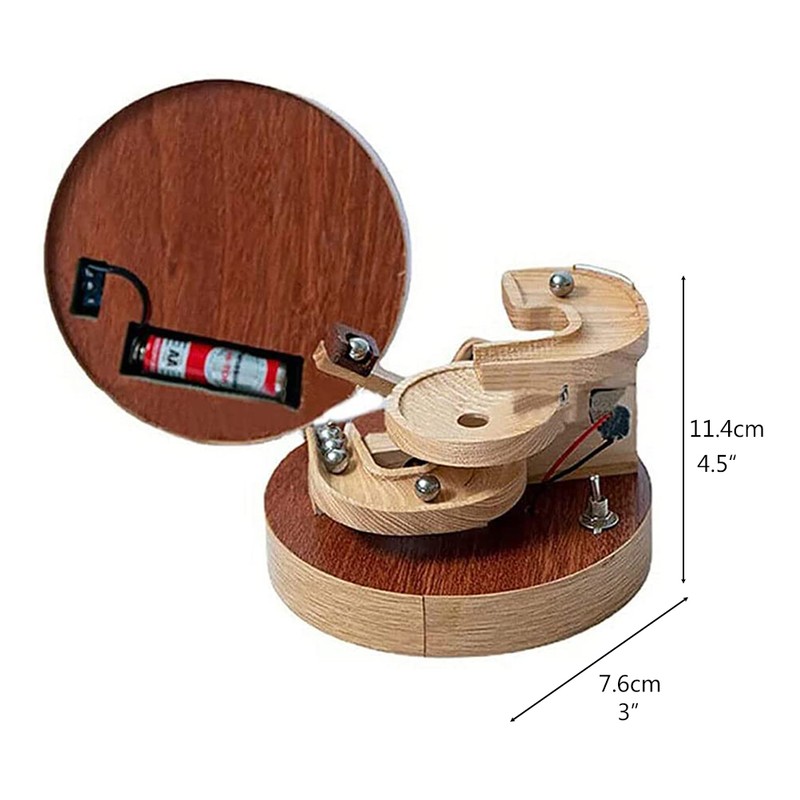 Wooden Marble Machine Wooden Marble Perpetual Motion Ball Desk Toy