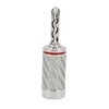 4pcs BFA Banana Plug Brass White Carbon Fiber Shell Speaker