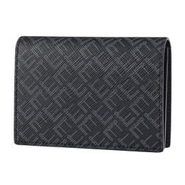 Dunhill 21R2470LT001R Men's Card Case, Business Card Holder, Signature Black, silver black