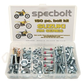 Specbolt Fasteners 150pc Maintenance Restoration OE Spec Motorcycle Bolt Kit for Suzuki RMZ 4 Stroke MX Dirtbike RMZ250 RMZ450 RM-Z250 RM-Z450
