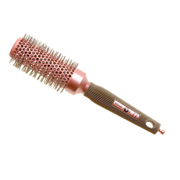 Head Jog Professional Ionic Ceramic Pink Radial Hair Brush - 77