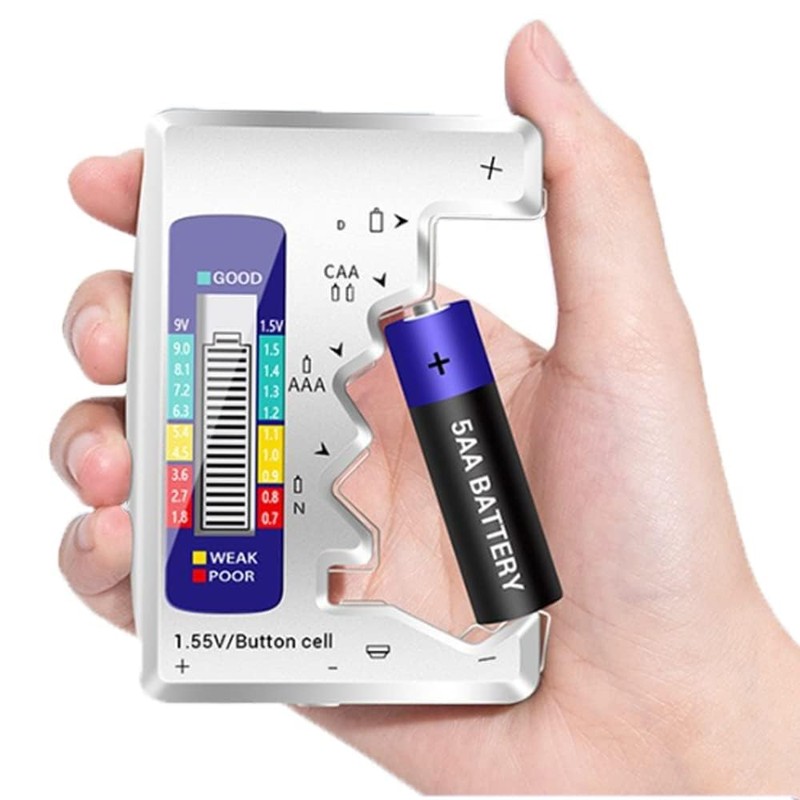 Eyech Battery Tester Checker,Digital Battery Capacity Gauge Tester with LCD
