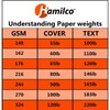 Hamilco Cream Cardstock 11x17 Paper Heavy Weight 80 lb Cover