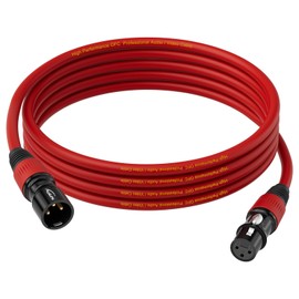 AuxLink XLR Cables 15ft, Microphone Cable Male to Female Gold-Plated 3 Pins Speaker Cable - 1Pack