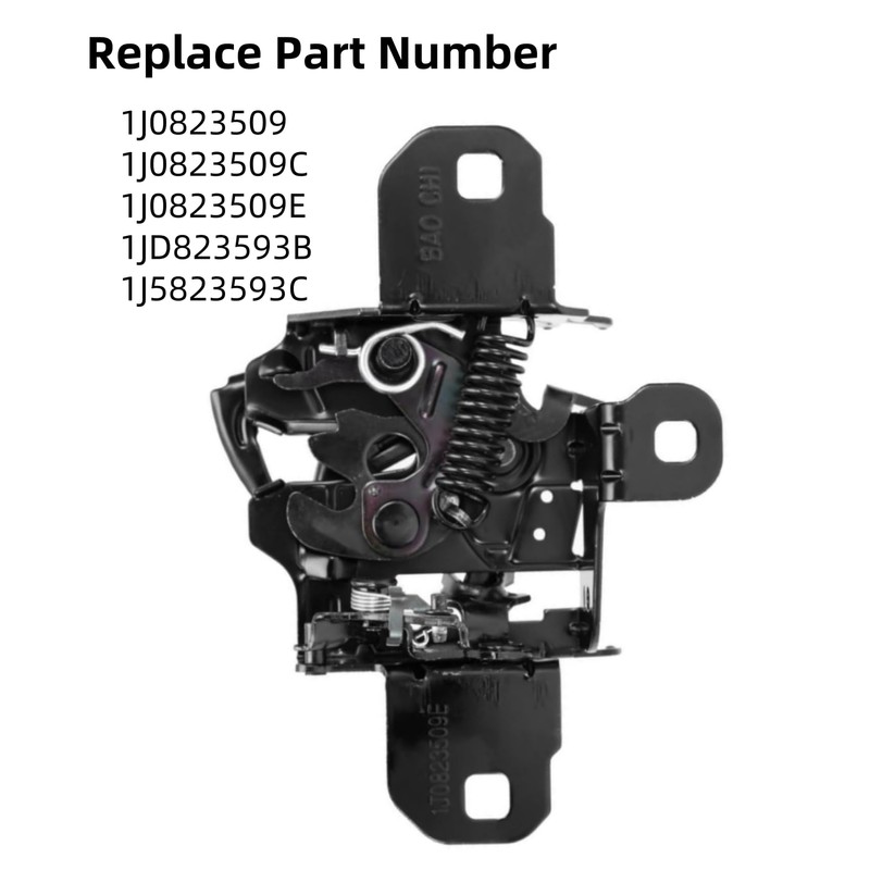 1J0823509 Hood Latch Lock Assembly Bar Replacement for Jetta Golf