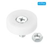 PATIKIL 6pcs 25mm Drawer Roller Plastic Drawer Pulley Replacement Wheel
