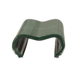 SALKI Ω16 Fence Clips with Galvanised Steel Ring Clips Omega-16, Diameter 1.3 mm, Perfect for Fence Clips, Contains 250 Pieces, Green