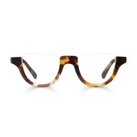 eyebobs - Deep Lee | Premium Reading Glasses for Men and Women | Half Rim Frame for Average Faces | Tort, 1.75