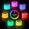 Wooden Bedside Table Lamp LED Colorful Wood Grain Night Light