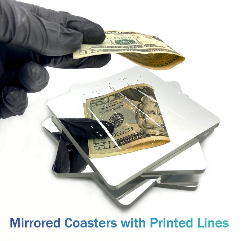 Funny Line Coasters for Drink - 4Pcs Bar Coasters for