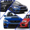 GearUp Fog Light Cover Driver and Passenger Side for WRX/WRX