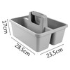 2 x Basket with Carry Handle - Grey - 2