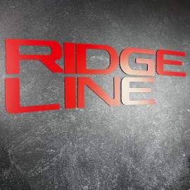 Advanced Trims Matte Red Letters Inserts Tailgate For NEW 2024 Honda Ridgeline NOT VINYL