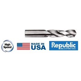 REPUBLIC DRILL #42 HS SCREW MACHINE DRILL BRIGHT-USA -   ITEM NUMBER 638-42041 SET OF 6
