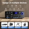 AK55 Stereo Home Audio Amplifier with 5.0 Bluetooth Receiver, Max