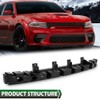 LQI Front Bumper Energy Impact Absorber Black Compatible with Dodge