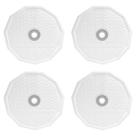 White Pattern Mason Jar Fermentation Lids - Turns Your Jar Into A Fermentation Vessel - Lid With Hole & Grommet For Airlock - Fits Wide Mouth Mason Jars - AIRLOCKS SOLD SEPARATELY.