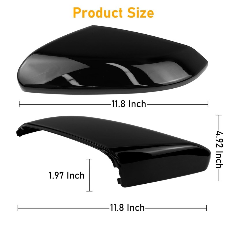 Moonlinks Compatible with 2016-2021 Honda Civic Side Mirror Cover Replacement,Glossy