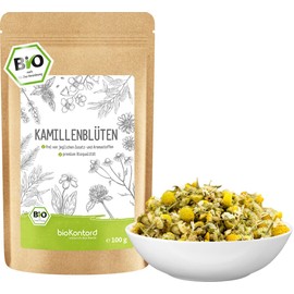 bioKontor Organic Chamomile Tea | Chamomile Flowers Dried, Whole and Loose from Controlled Organic Cultivation by bioKontor (100 g)