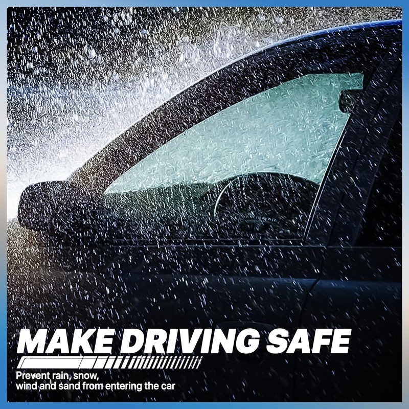 M-AUTO Outside Mount Window Visors Compatible with 1991-2007 E150/E250/E350, Tape-On