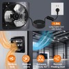 Hiorucet 7 Inch Wall Mounted Shutter Exhaust Fan with 1.8M