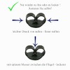 Beate Stohr - Ohrstecker Silber Kugel schwarz, echte Handmade Ohrringe