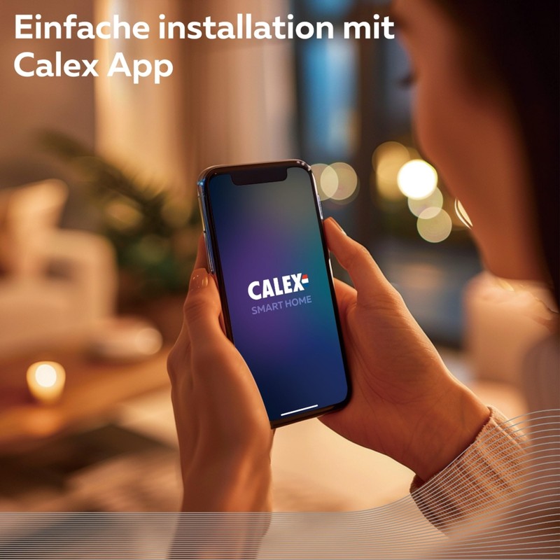 CALEX Smart Lamp Filament, E27 Globe G95 Gold, WLAN Lamp