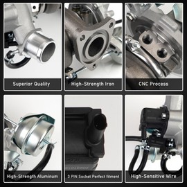 Donpida For KP39 Turbocharger Repair kits Turbo Charger W/Gaskets Compatible with Ford Escape 2013-2016 Fiesta 2014-2017 Fusion 2013-2014 Transit Connect 2014-2015 1.6L Replace 54399700144 CJ5G6K682DA