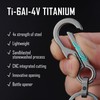 KeyUnity KM01 Titanium EDC Keychain Clip with Bottle Opener, Quick