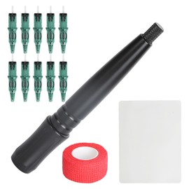 DIY Tattoo Tool Kit Portable Small Tattoo Pen Ballpoint Pen Kit for Learning Practice Green