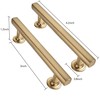 CABDM 3 inch (76mm) 2 Pack Brushed Brass Cabinet pulls