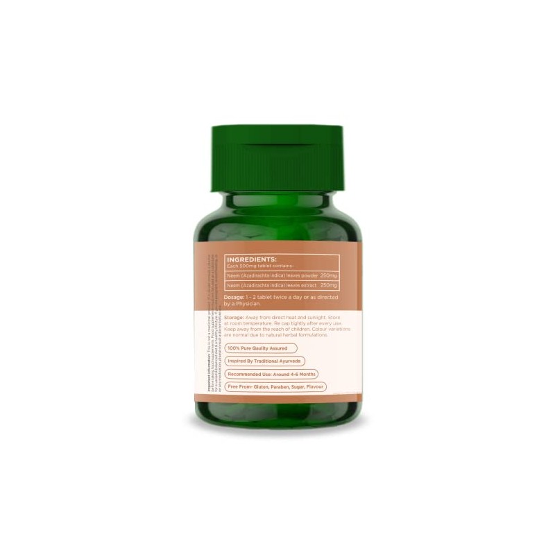 Aryan Herbals Neem (Indian Lilac) 60 Tablets of 500 MG