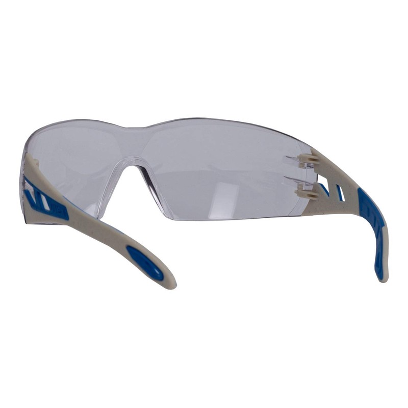 Uvex Pheos Supravision Excellence Safety Glasses, Transparent/Grey/Blue