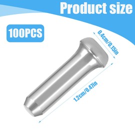 SGERUFZ 100 pieces end sleeves, bicycle end cap, end sleeve, bicycle spare part accessories, end cap brake cable for brake cable, shift cable