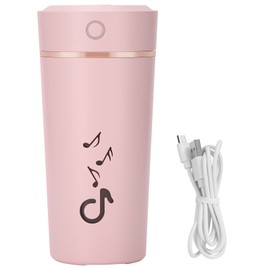Humidification Cup 200ml Intelligent Poweroff 5 Hours Continuous Spray for Home Office Car(Pink )