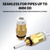 BOXOB 20 Pcs PC4-M6 Pneumatic Connector Fittings, Push-to-Connect Bowden PTFE