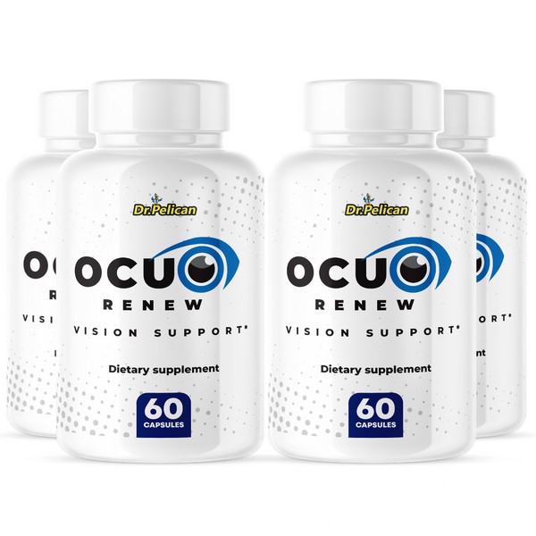 Pelican Vitamins Ocu Renew- Eye Support- 4 Bottles- 240 Capsules