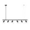 GLOBE Electric 64000123 55" 6-Light Adjustable Height Track Light, Matte