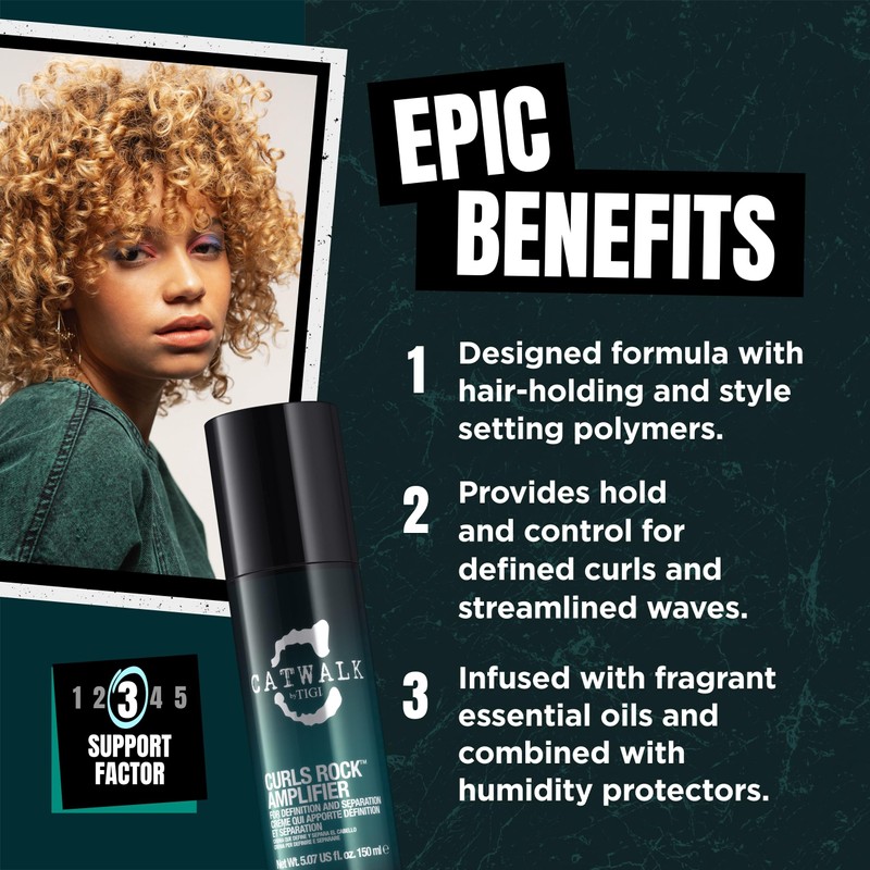 Catwalk Curls Rock Amplifier Shaping Cream by TIGI 2-Pack –