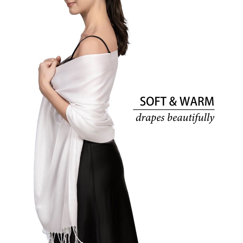 Achillea Soft Silky Pashmina Scarf for Women – Shawl Wrap