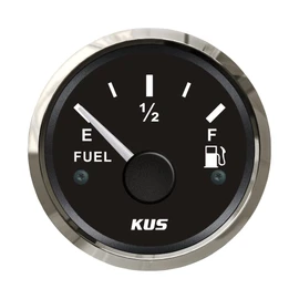 Kus 52mm Fuel Level Gauge 0-5V Waterproof Meter with Backlight for Car Truck Vessels Yachts