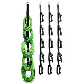 Tidy Tight 4 Pack Organization System for Garage. Hang Extension Cords, Hoses, Rope, String Lights.